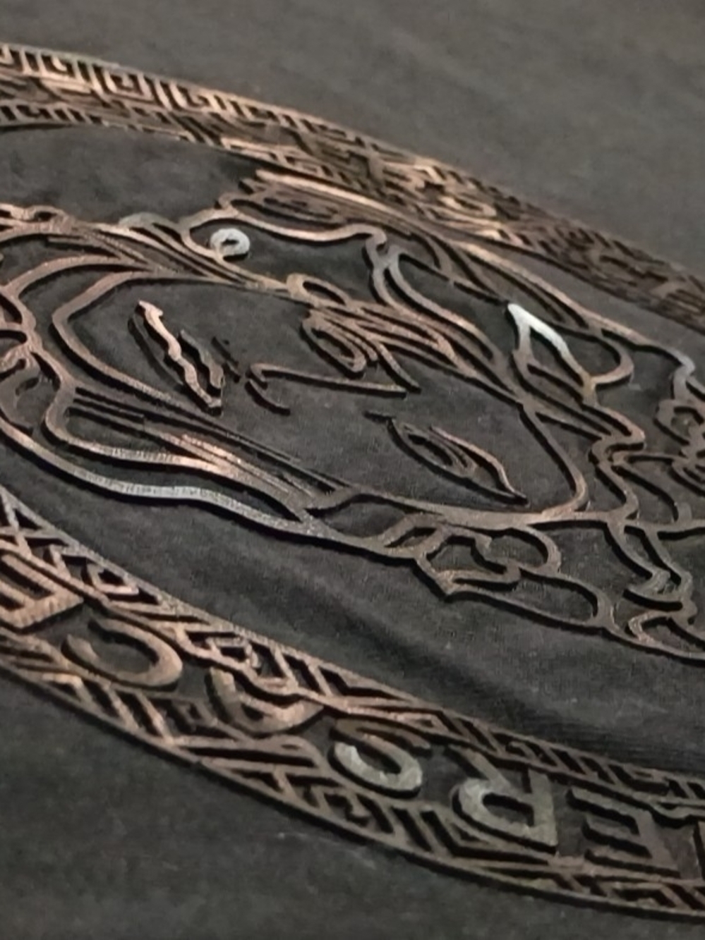 Versace Black Raised Medusa Emblem Short Sleeve Tee - Picture 7 of 7